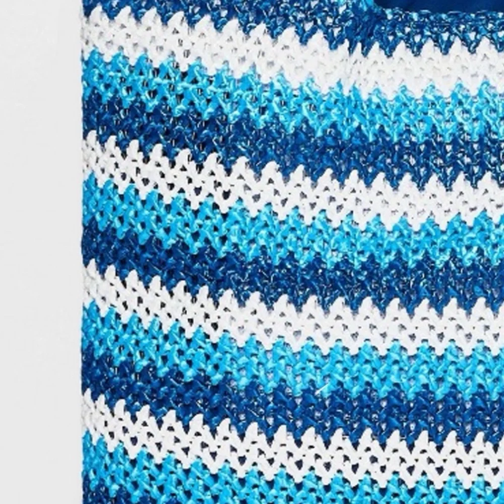 Future Collective LIMITED EDITION Blue & White Chevron Print Striped